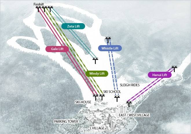 Konjiam Resort trail map
