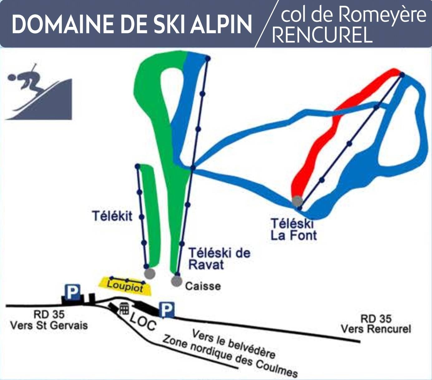 Les Coulmes – Col de Romeyère (Rencurel) trail map