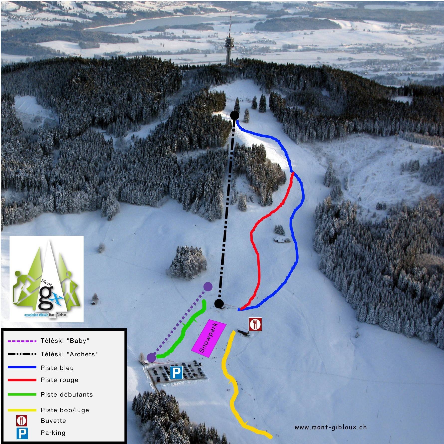 Mont Gibloux trail map