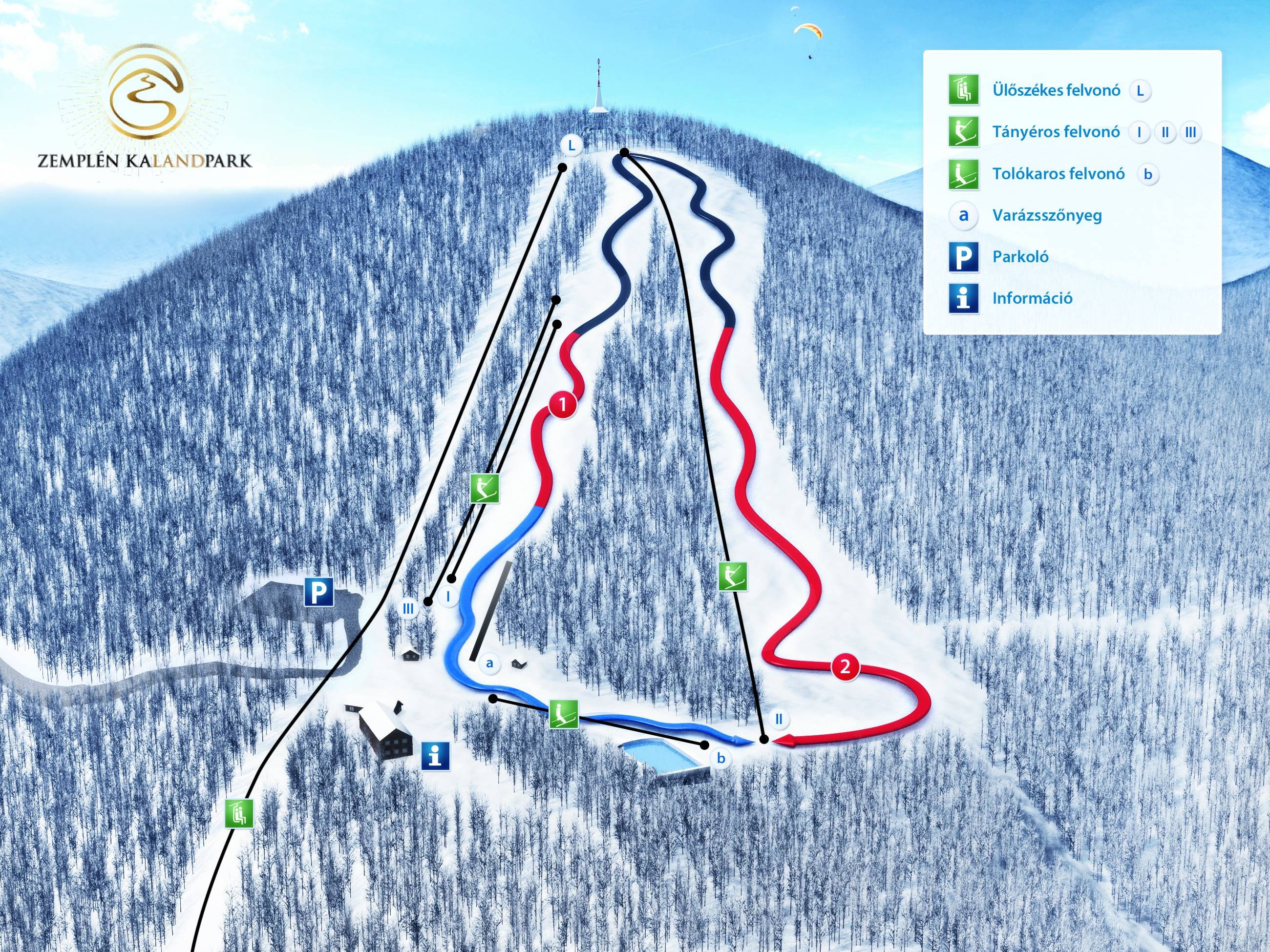 Zempléni-hegy – Sátoraljaújhely trail map