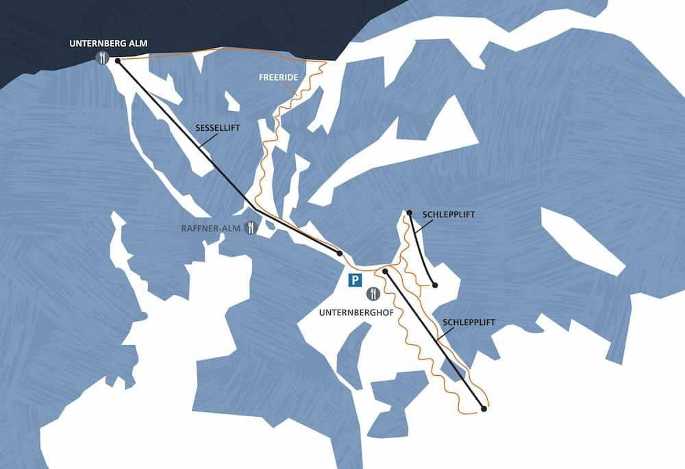 Unternberg (Ruhpolding) trail map