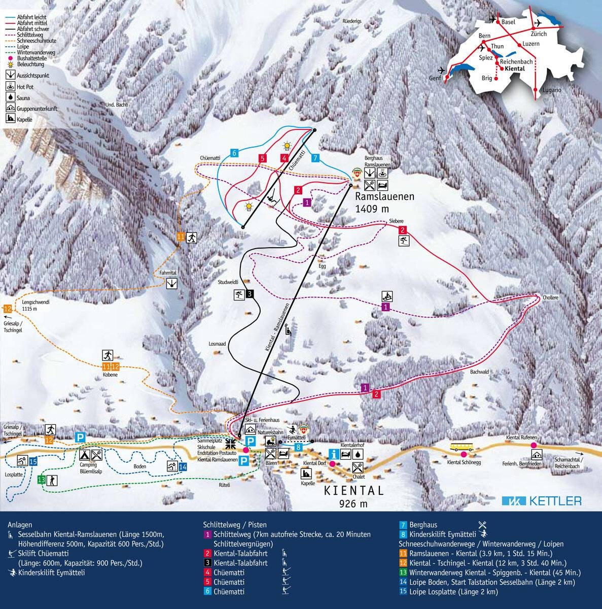 Kiental trail map