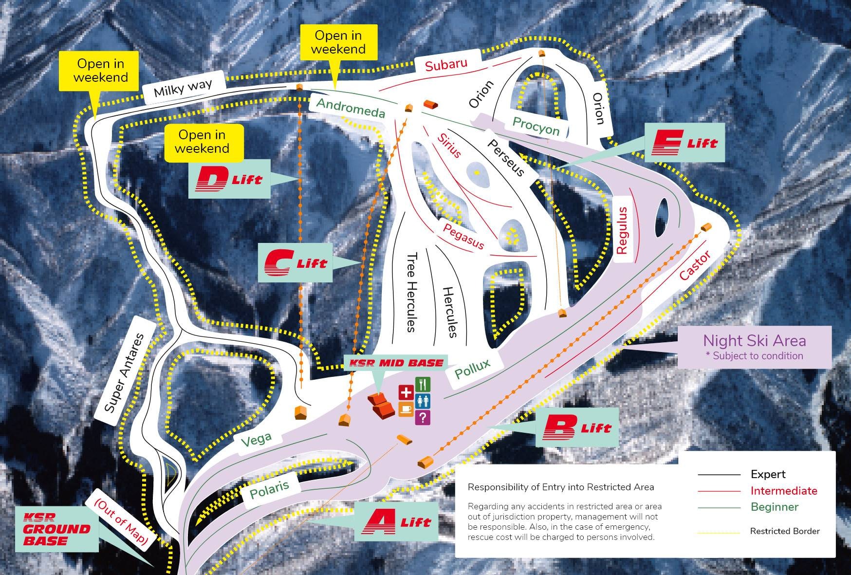 Pine Ridge Resort – Kandatsu trail map