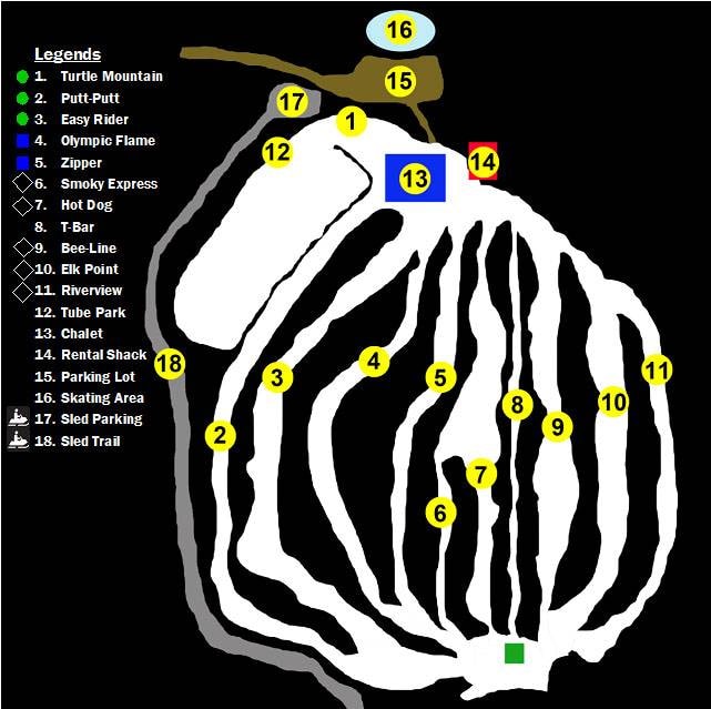 Little Smoky trail map