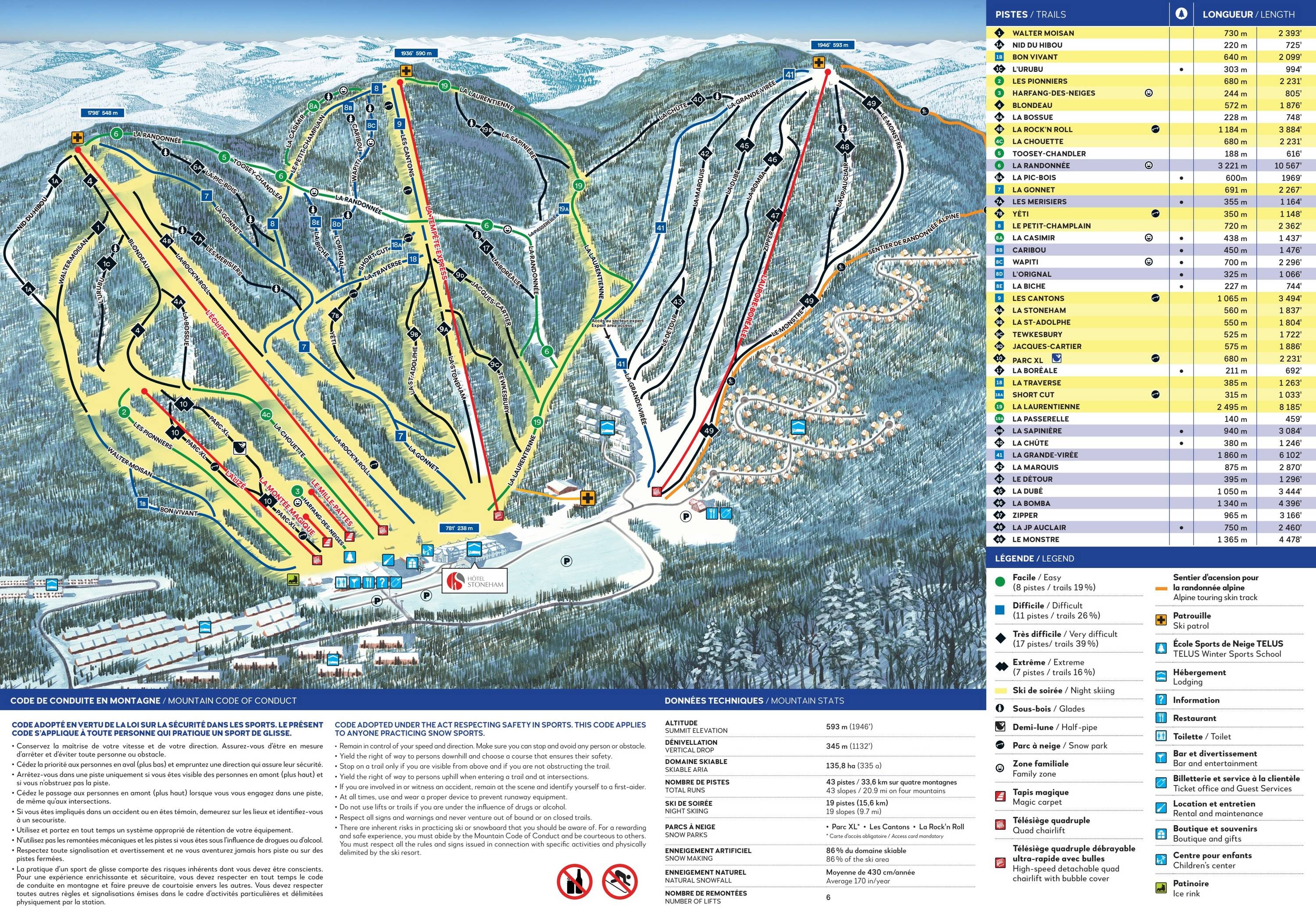 Stoneham trail map