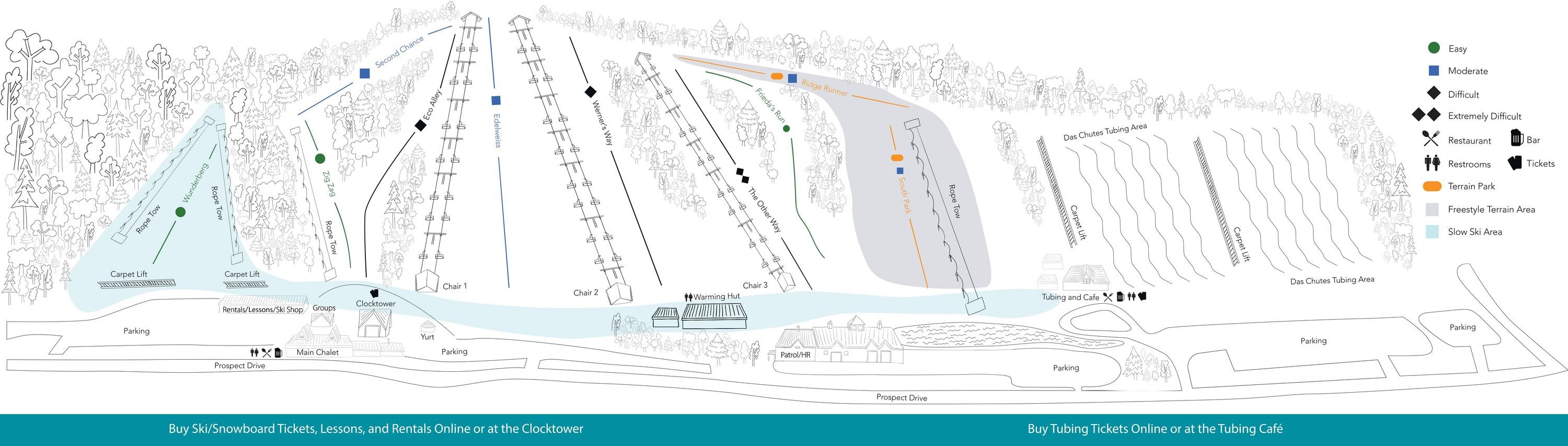 Sunburst trail map