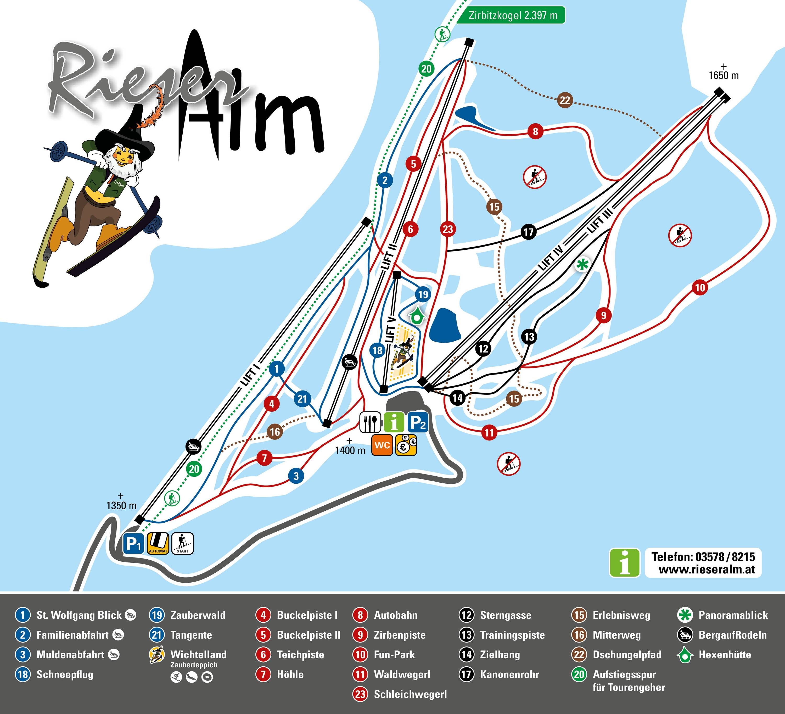 Rieseralm – Obdach trail map