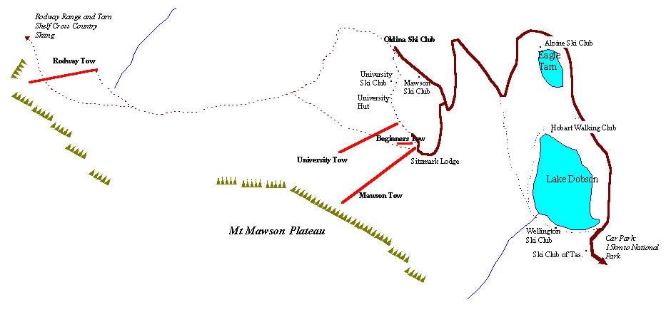 Mount Mawson trail map