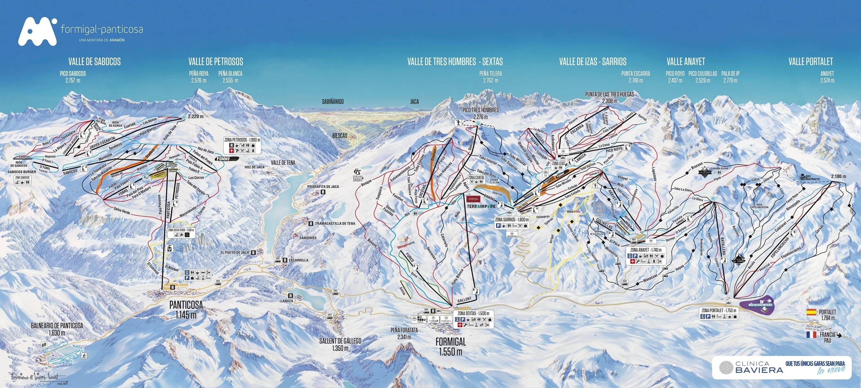 Formigal trail map