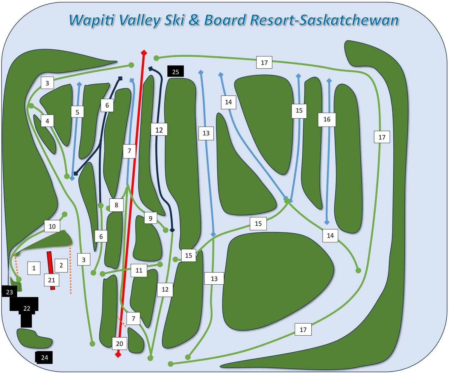 Wapiti Valley trail map