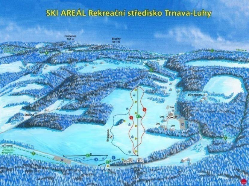 Luhy – Trnava trail map