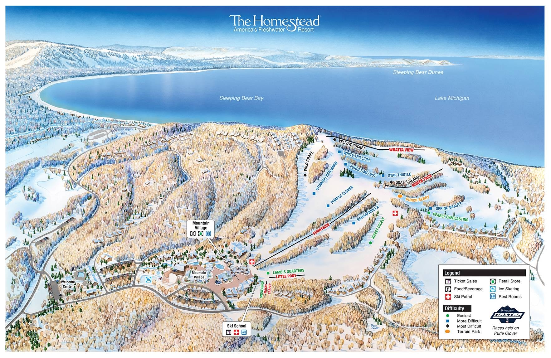 The Homestead Resort trail map