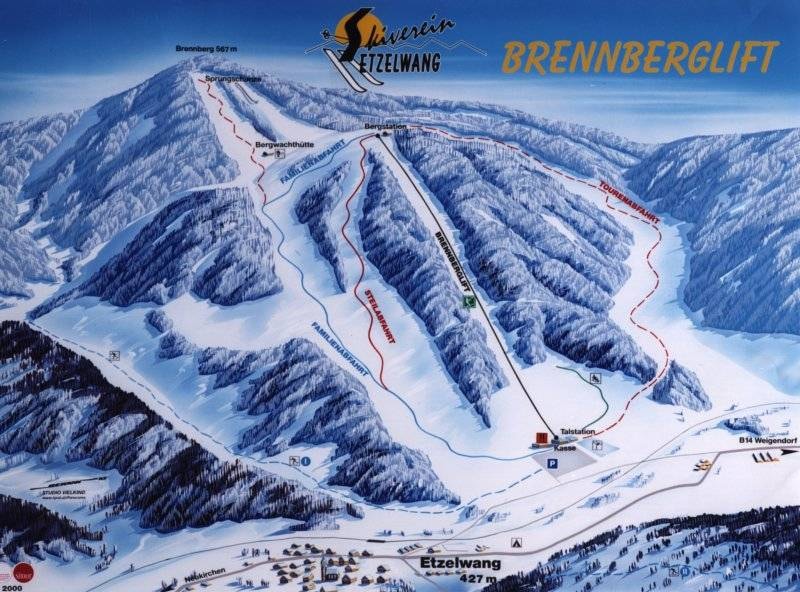 Brennberglift – Etzelwang trail map