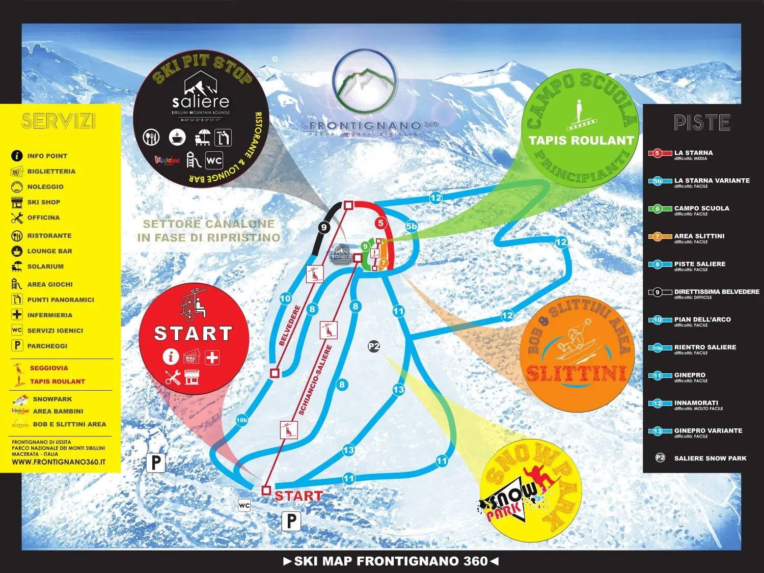 Frontignano 360 – Ussita trail map