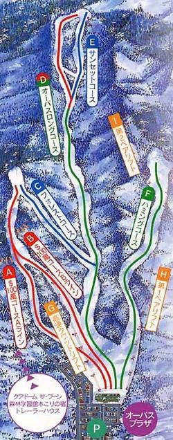 Taiheizan Opus trail map
