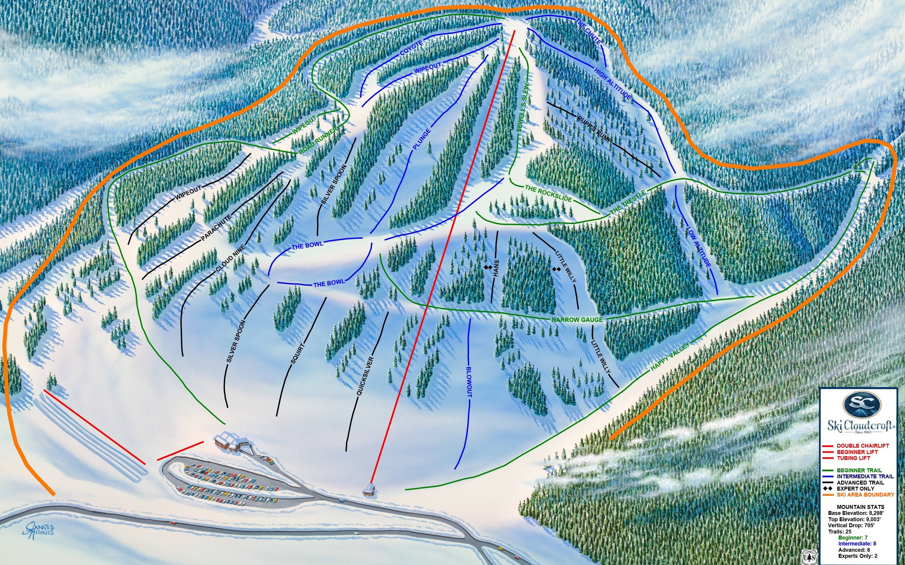 Cloudcroft trail map