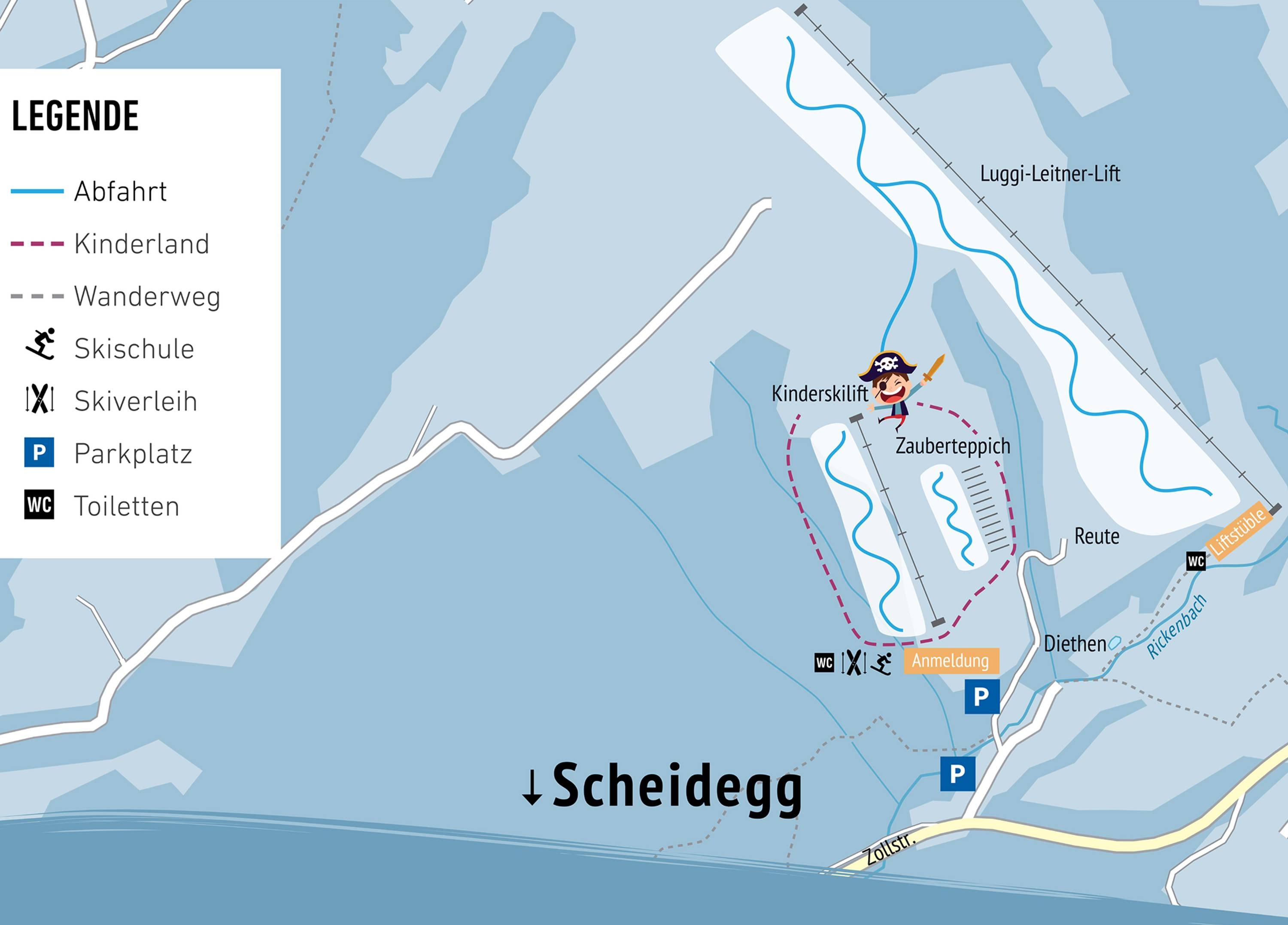Luggi Leitner Lifts – Scheidegg trail map