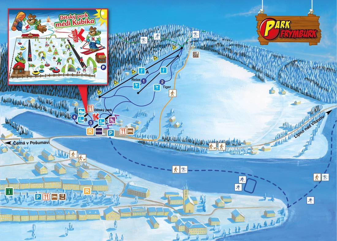 Frymburk – Svatá Marta trail map