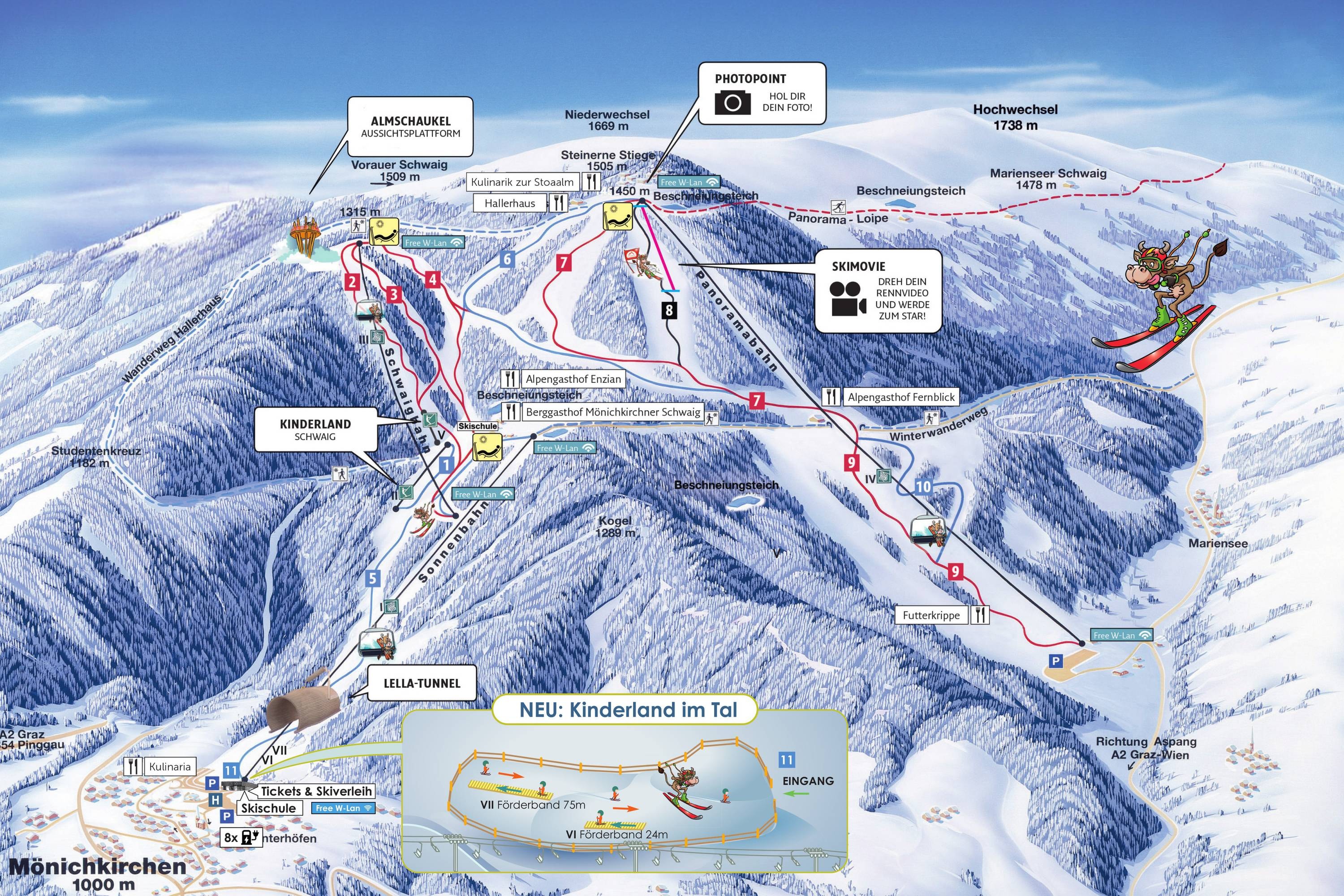 Mönichkirchen/Mariensee trail map