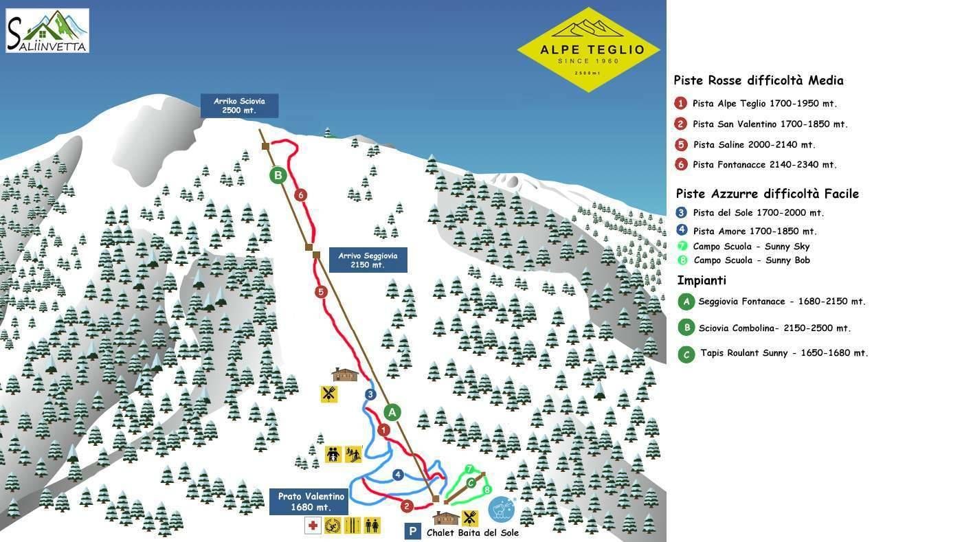 Alpe Teglio – Prato Valentino trail map