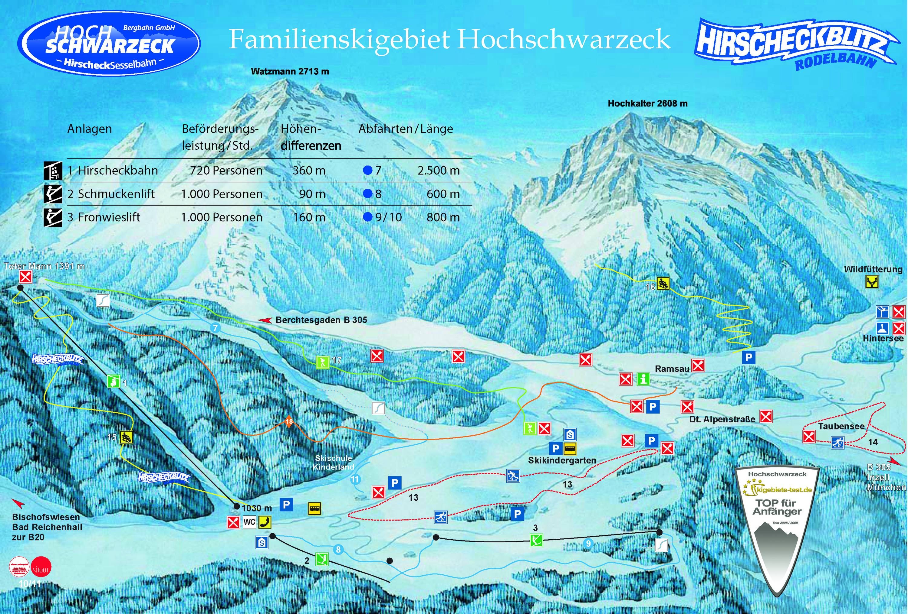 Hochschwarzeck – Ramsau bei Berchtesgaden trail map