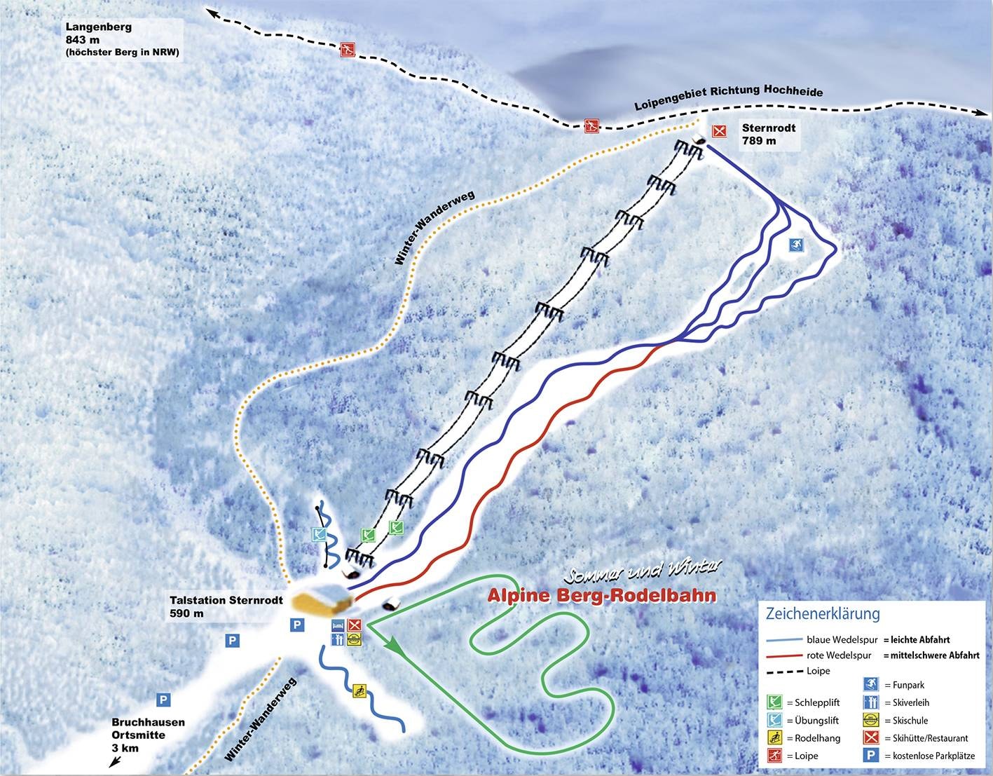 Sternrodt – Bruchhausen trail map