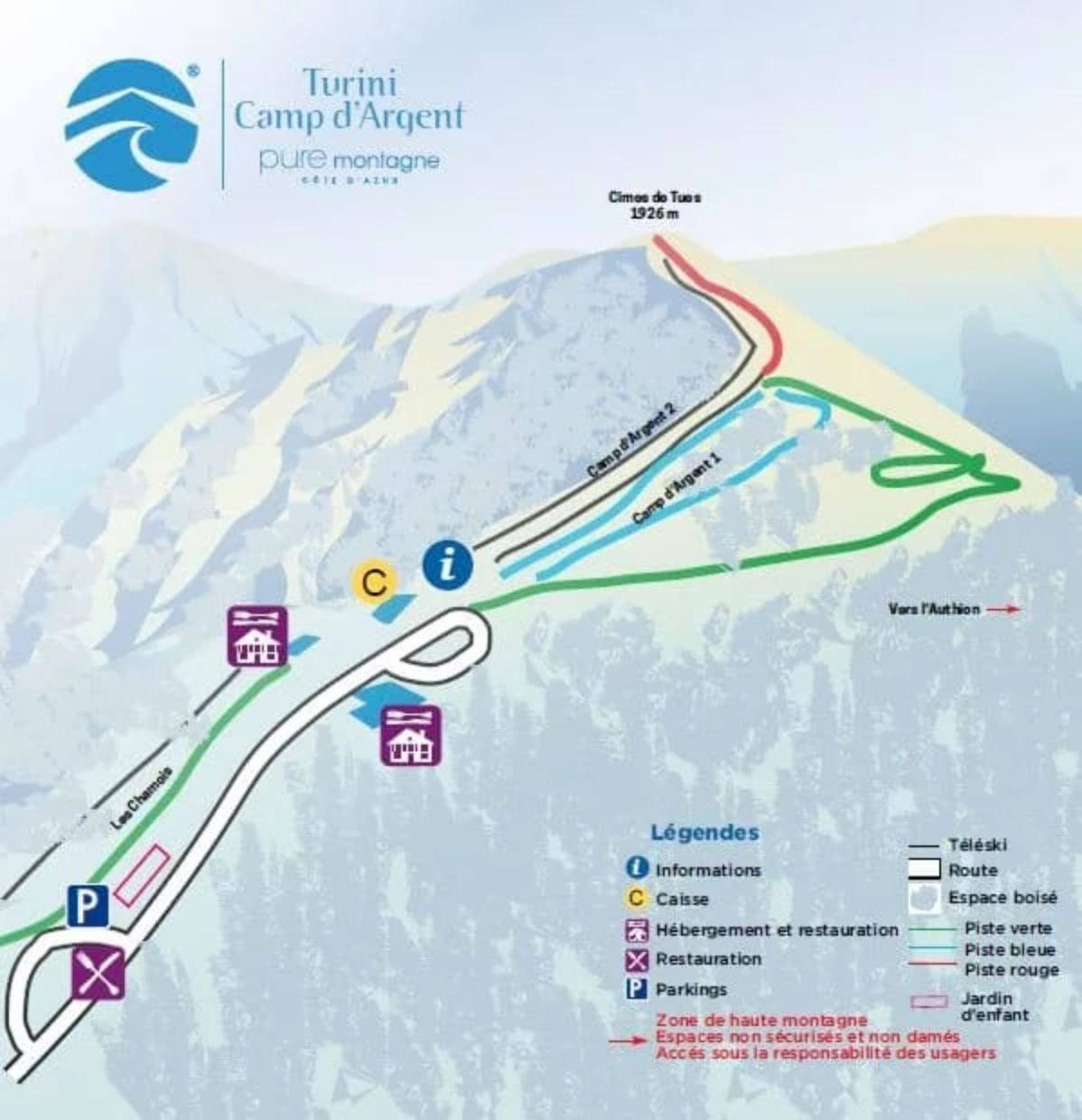 Col de Turini/Camp d'Argent trail map