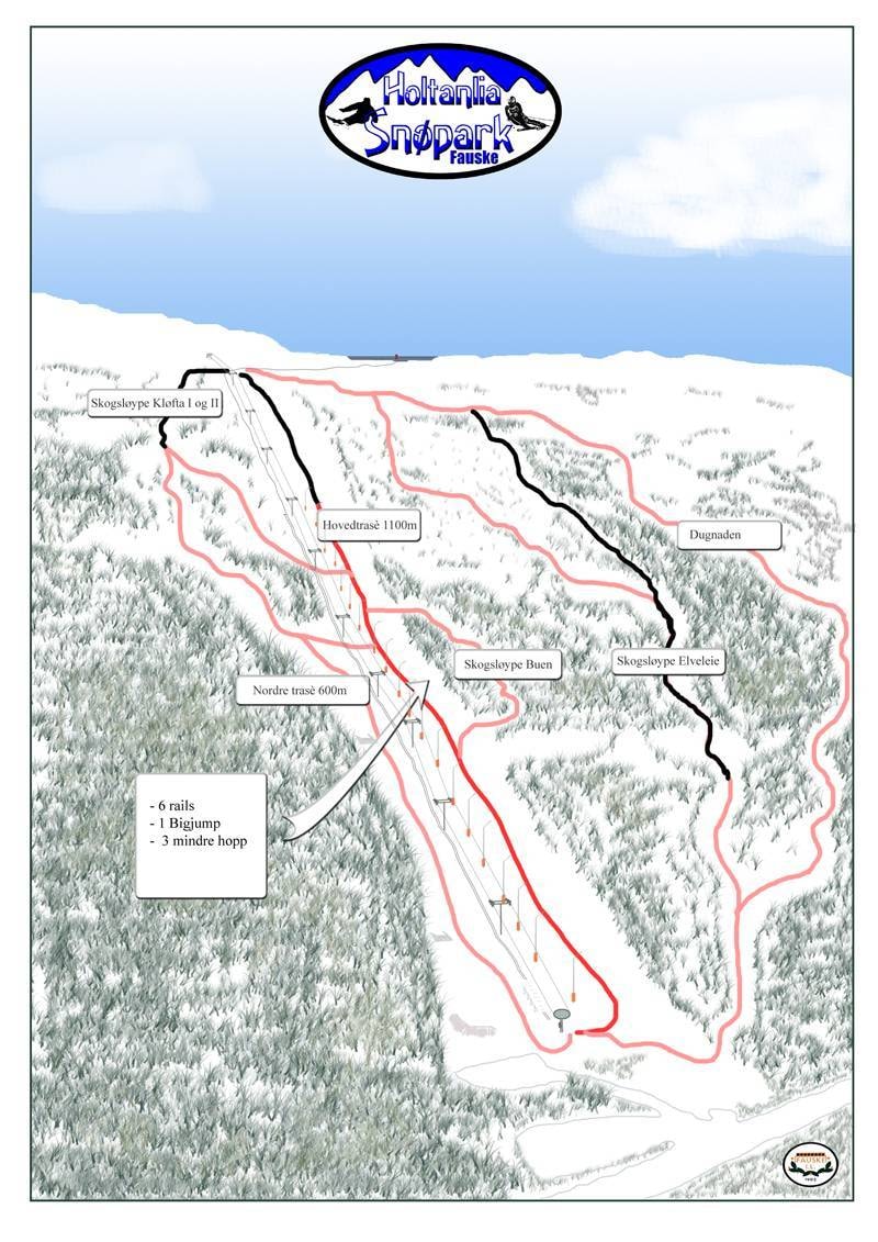 Holtanlia trail map