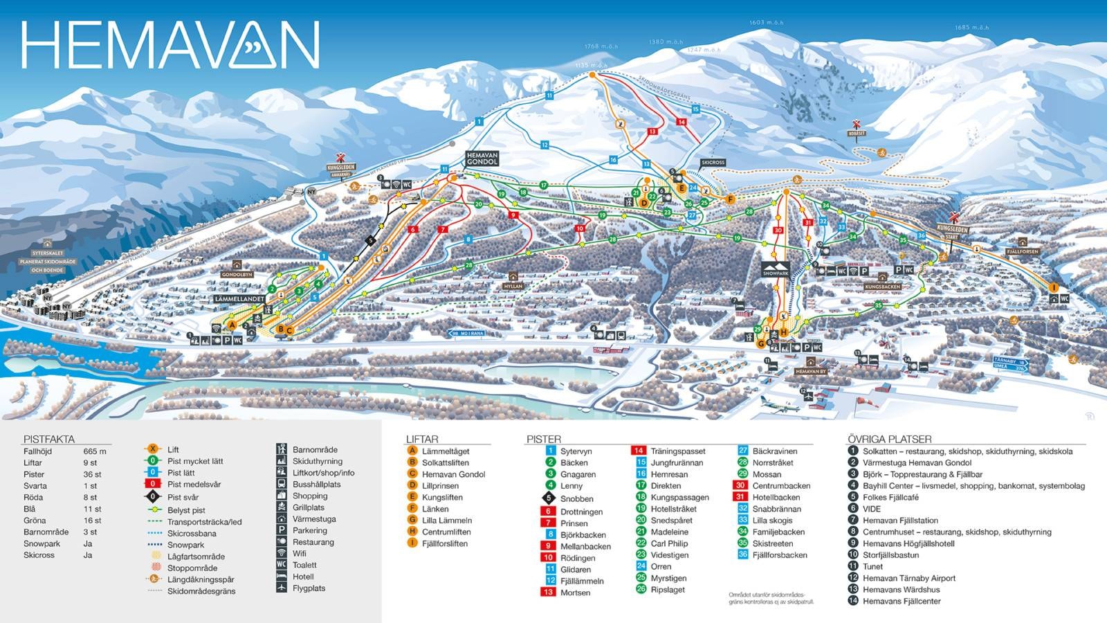 Hemavan trail map