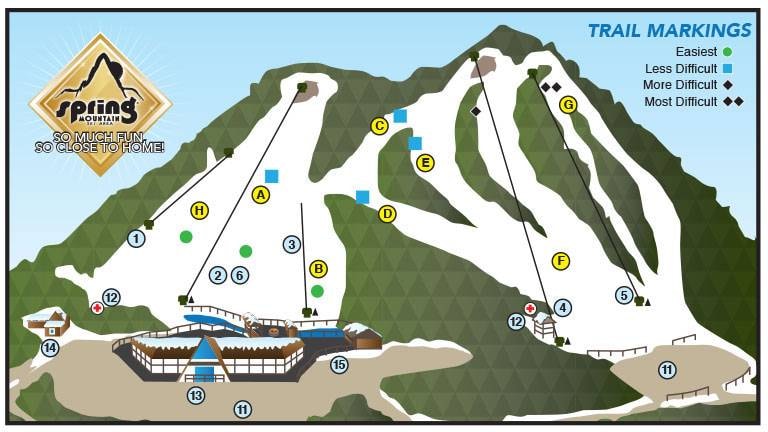 Spring Mountain trail map