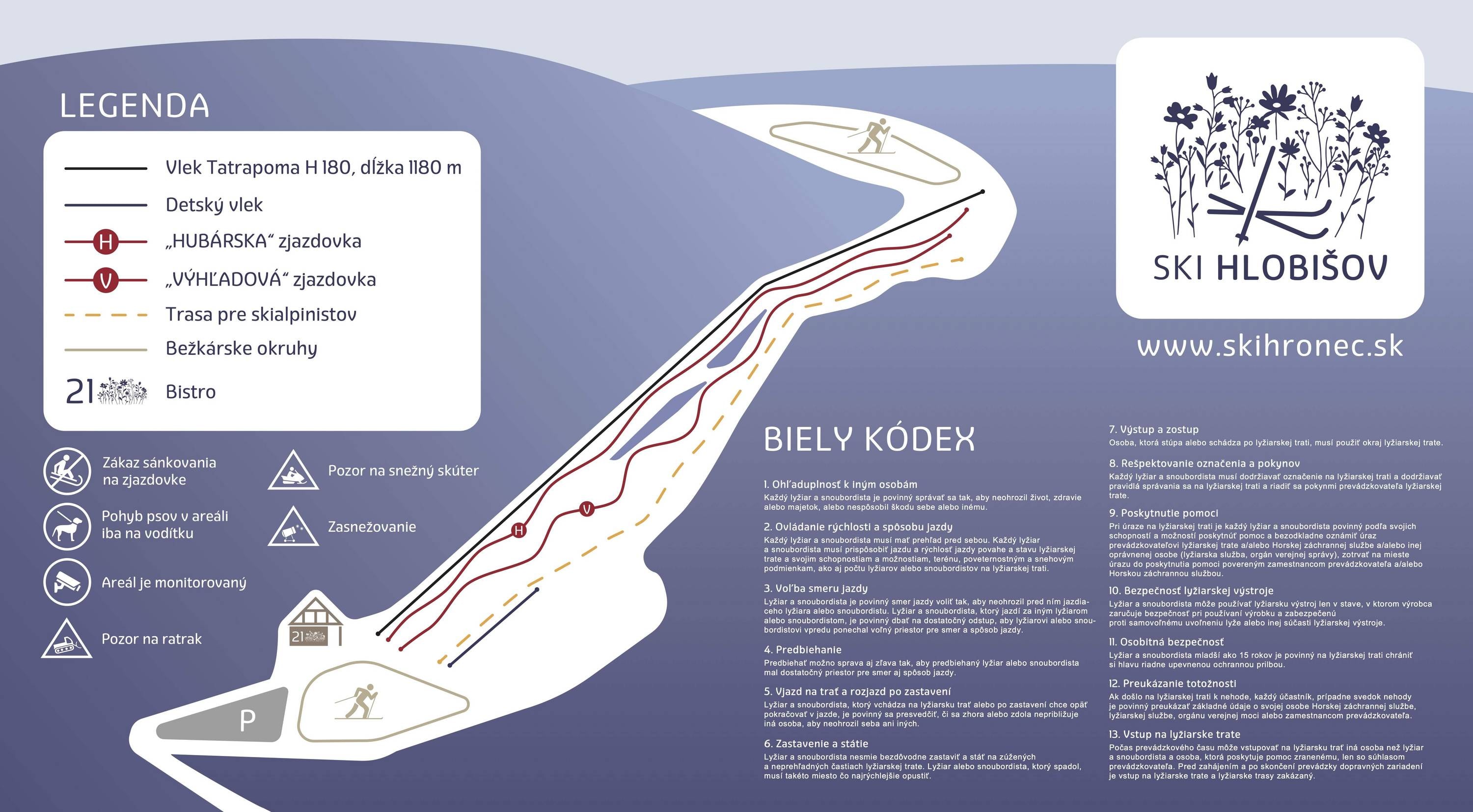 Hlobišov – Hronec trail map