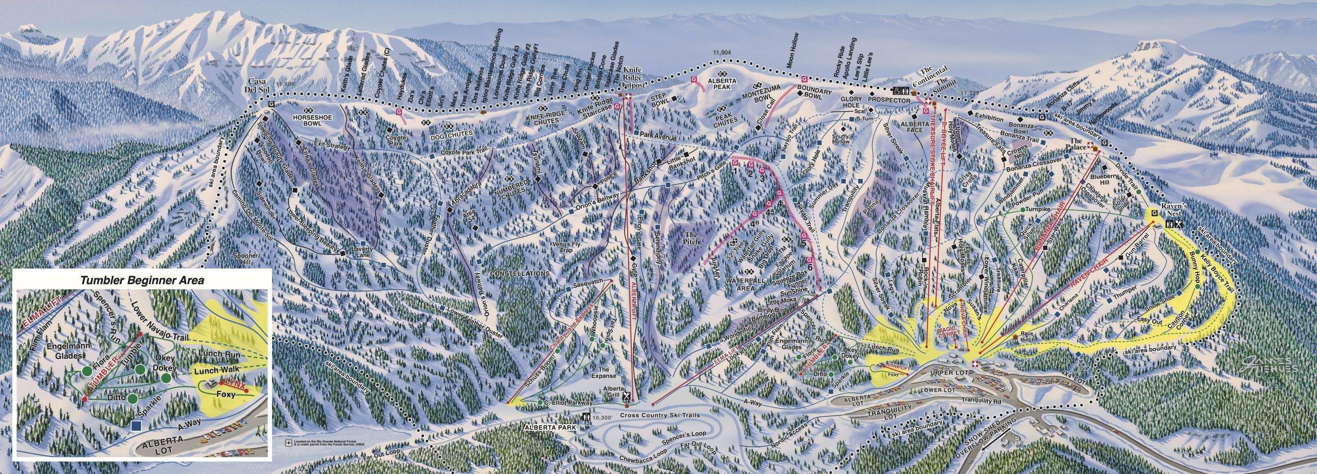 Wolf Creek trail map