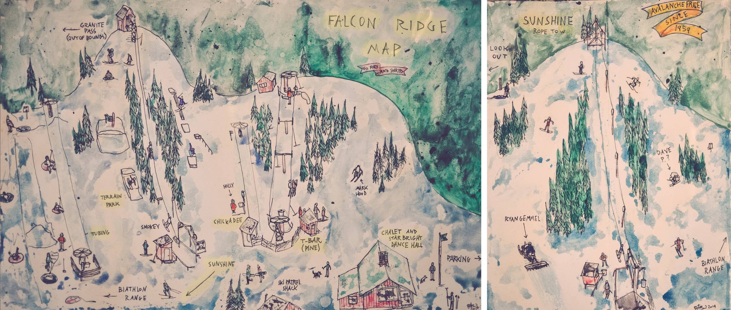 Falcon Ridge trail map