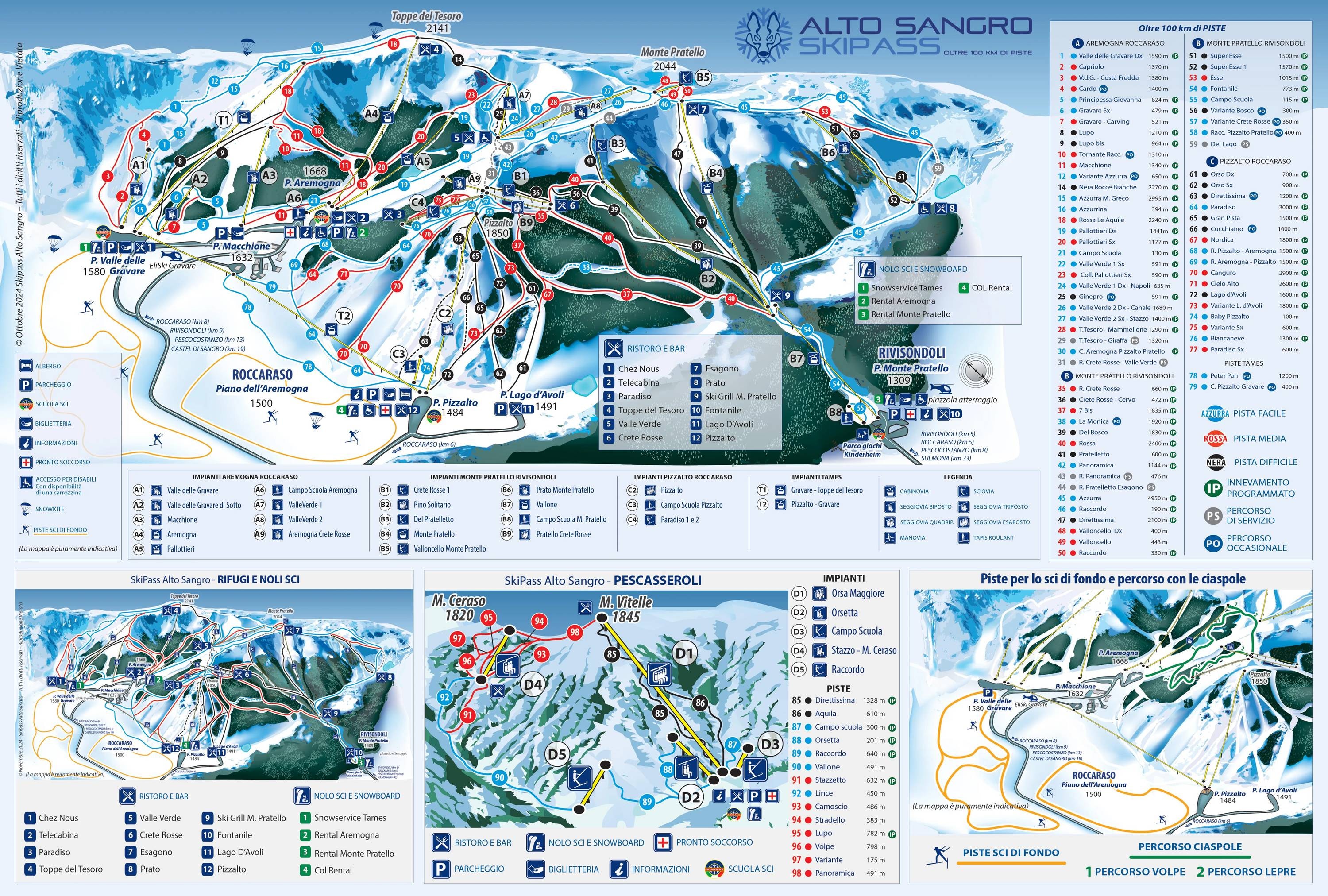 Alto Sangro – Roccaraso/Rivisondoli trail map