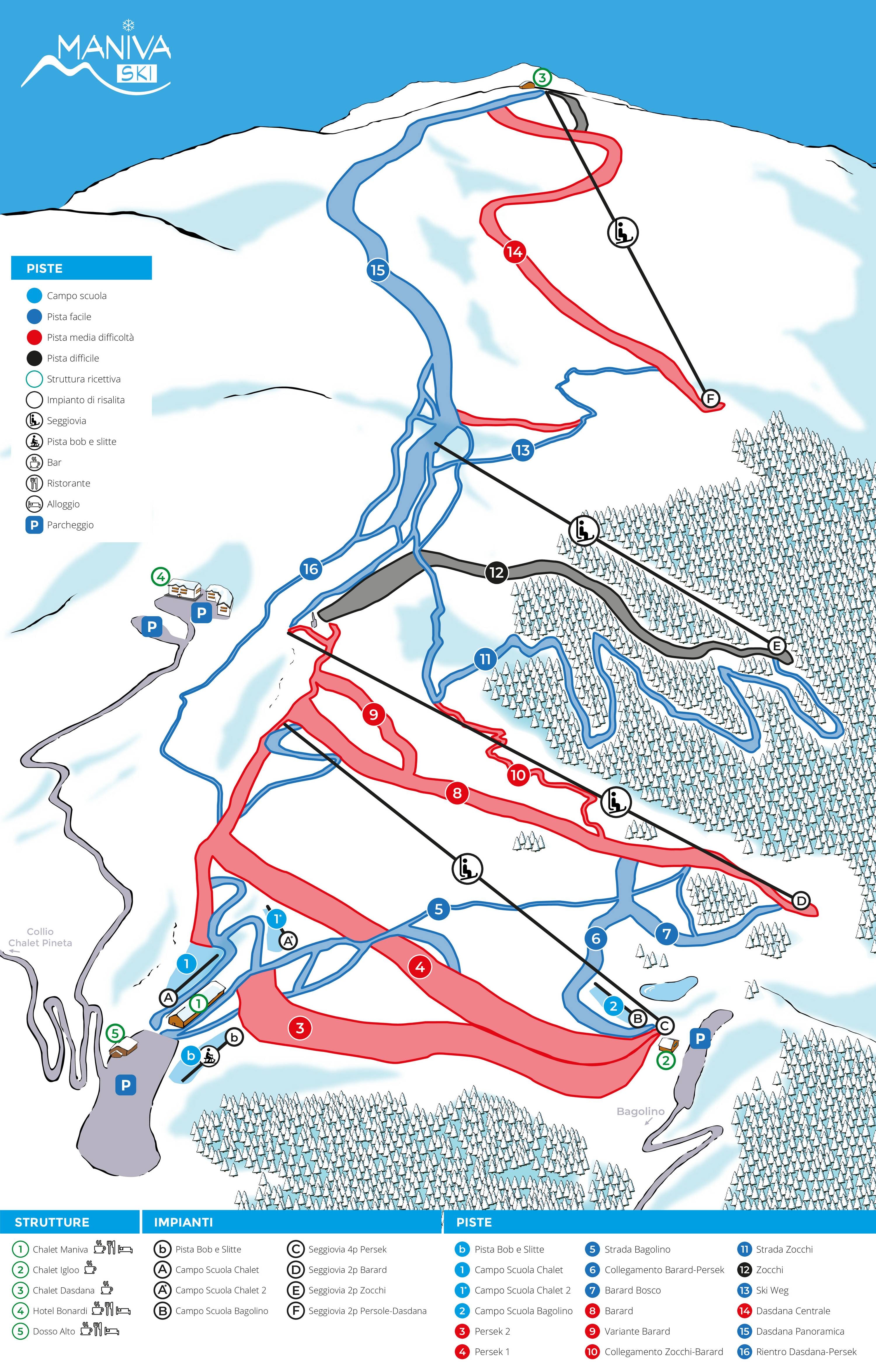 Passo Maniva trail map