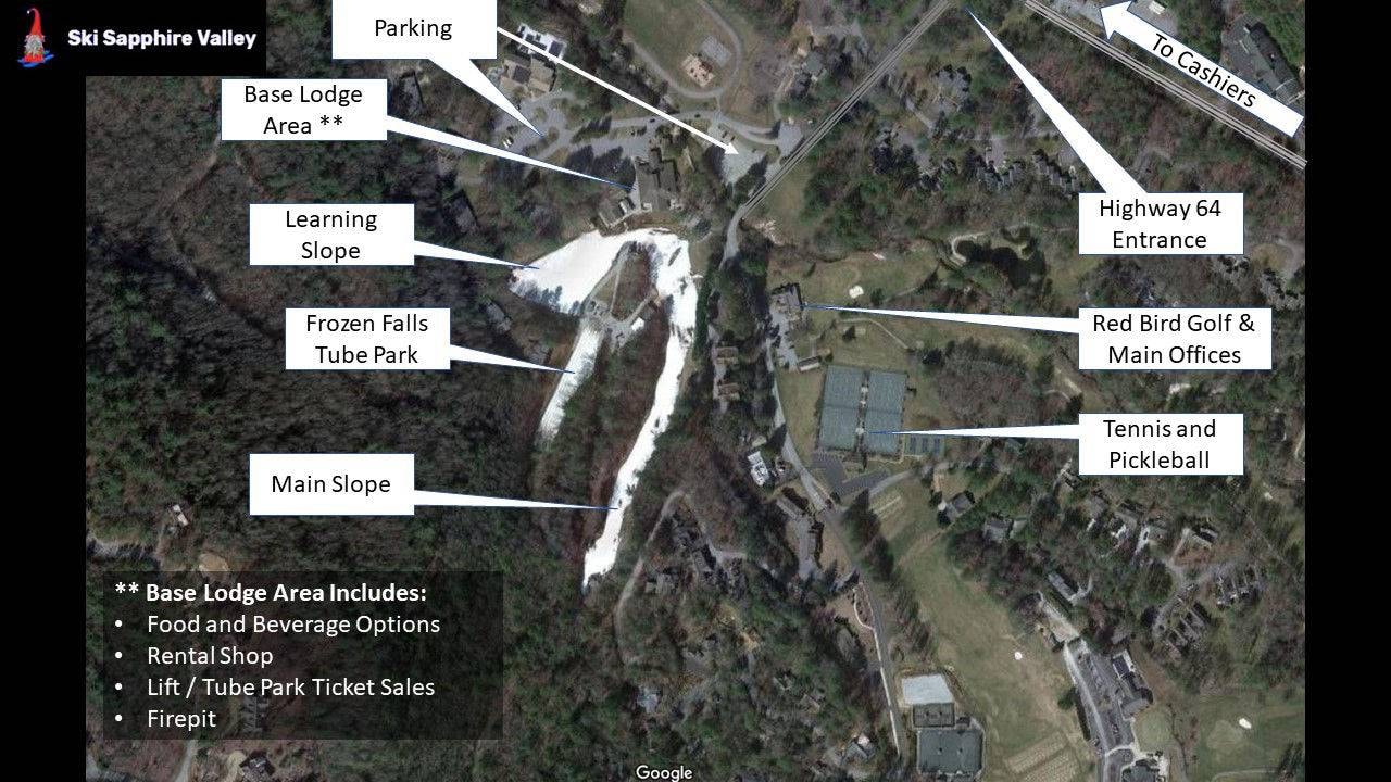Sapphire Valley trail map