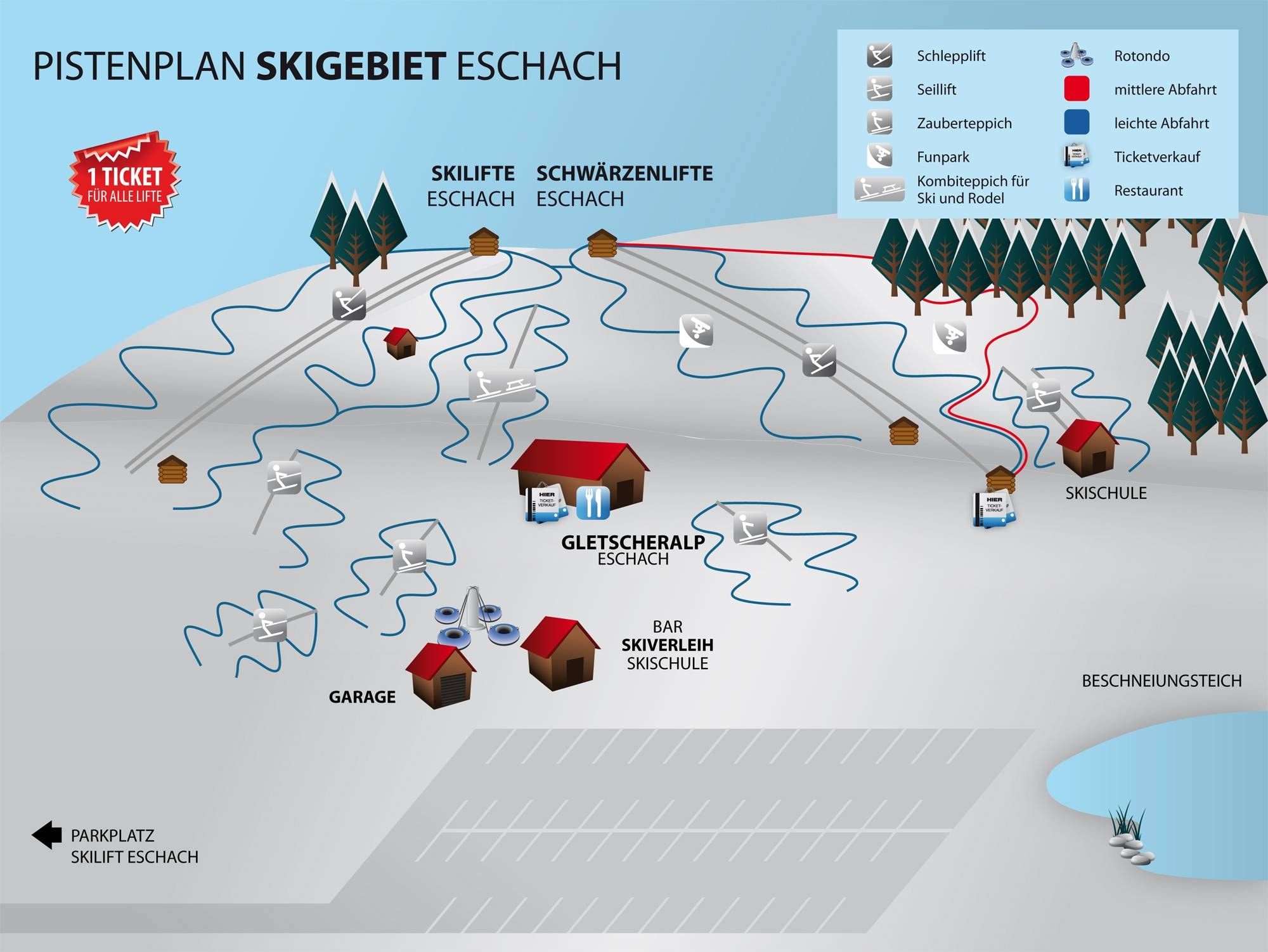 Schwärzenlifts – Eschach trail map