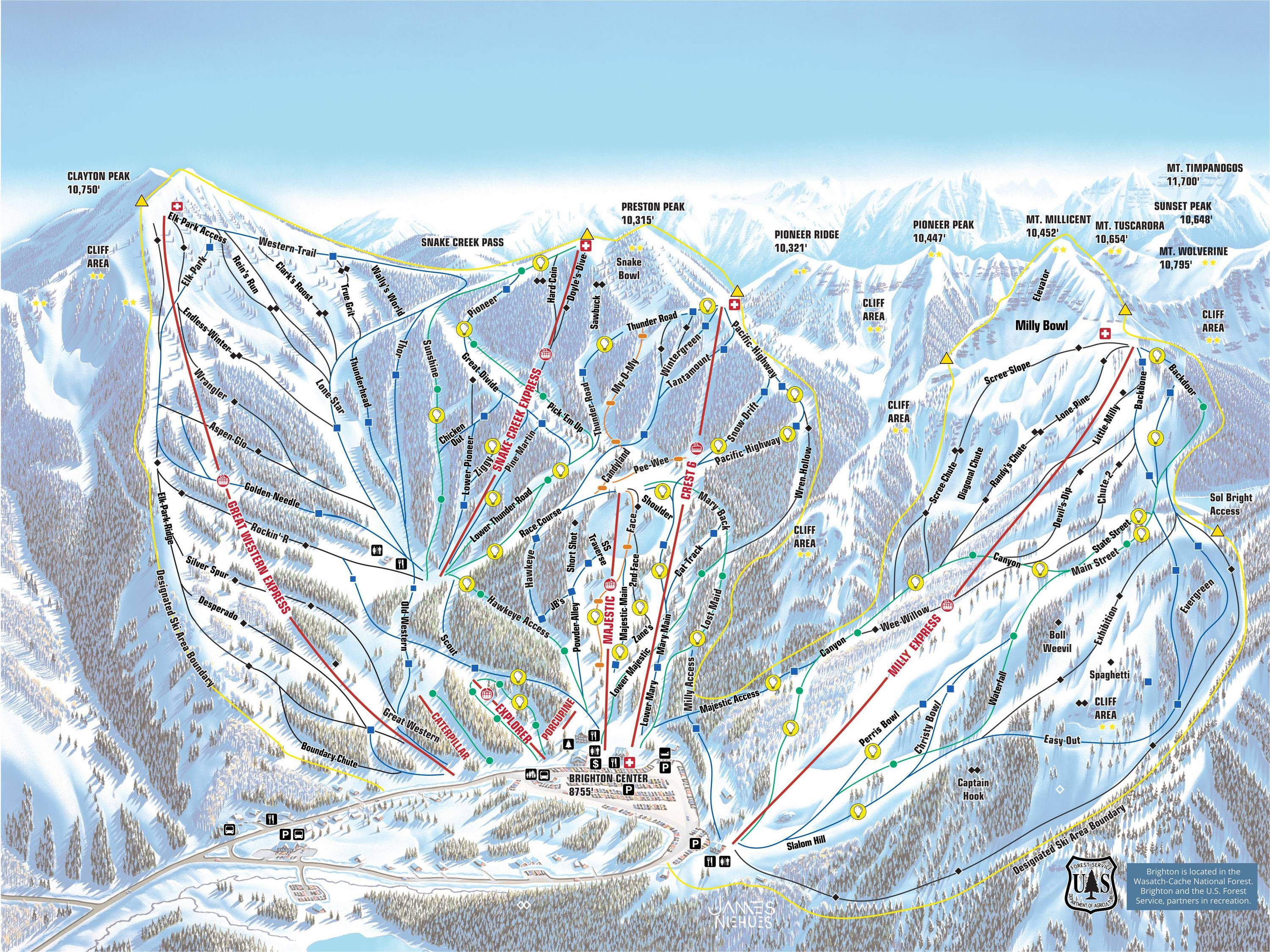 Brighton trail map