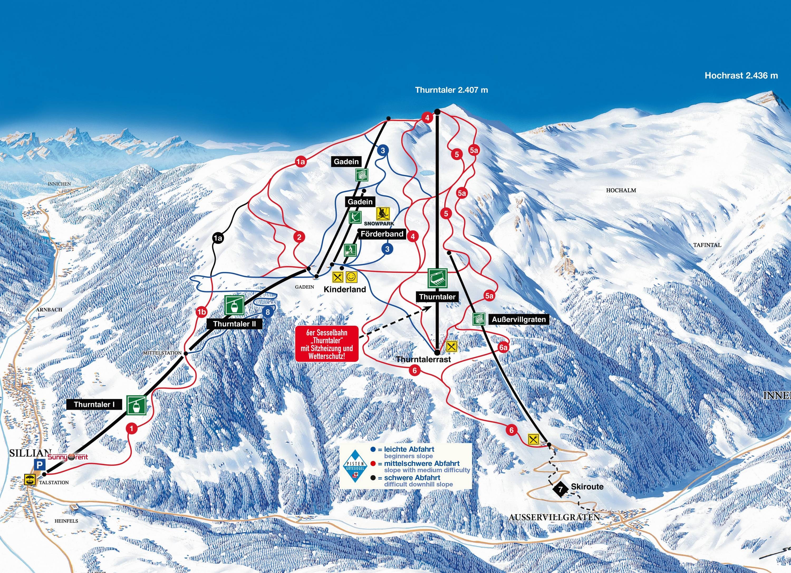 Sillian – Thurntaler (Hochpustertal) trail map