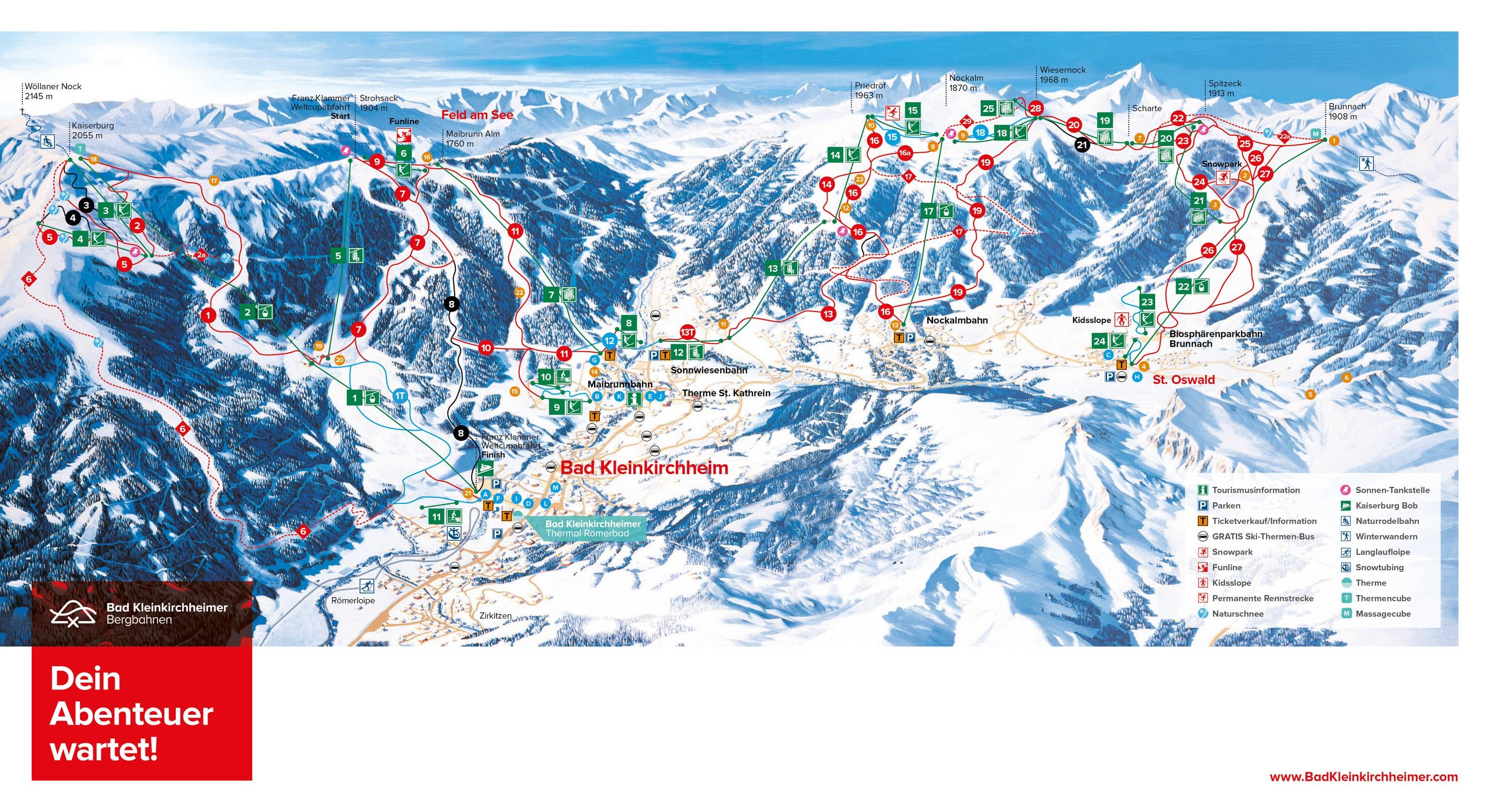 Bad Kleinkirchheim trail map