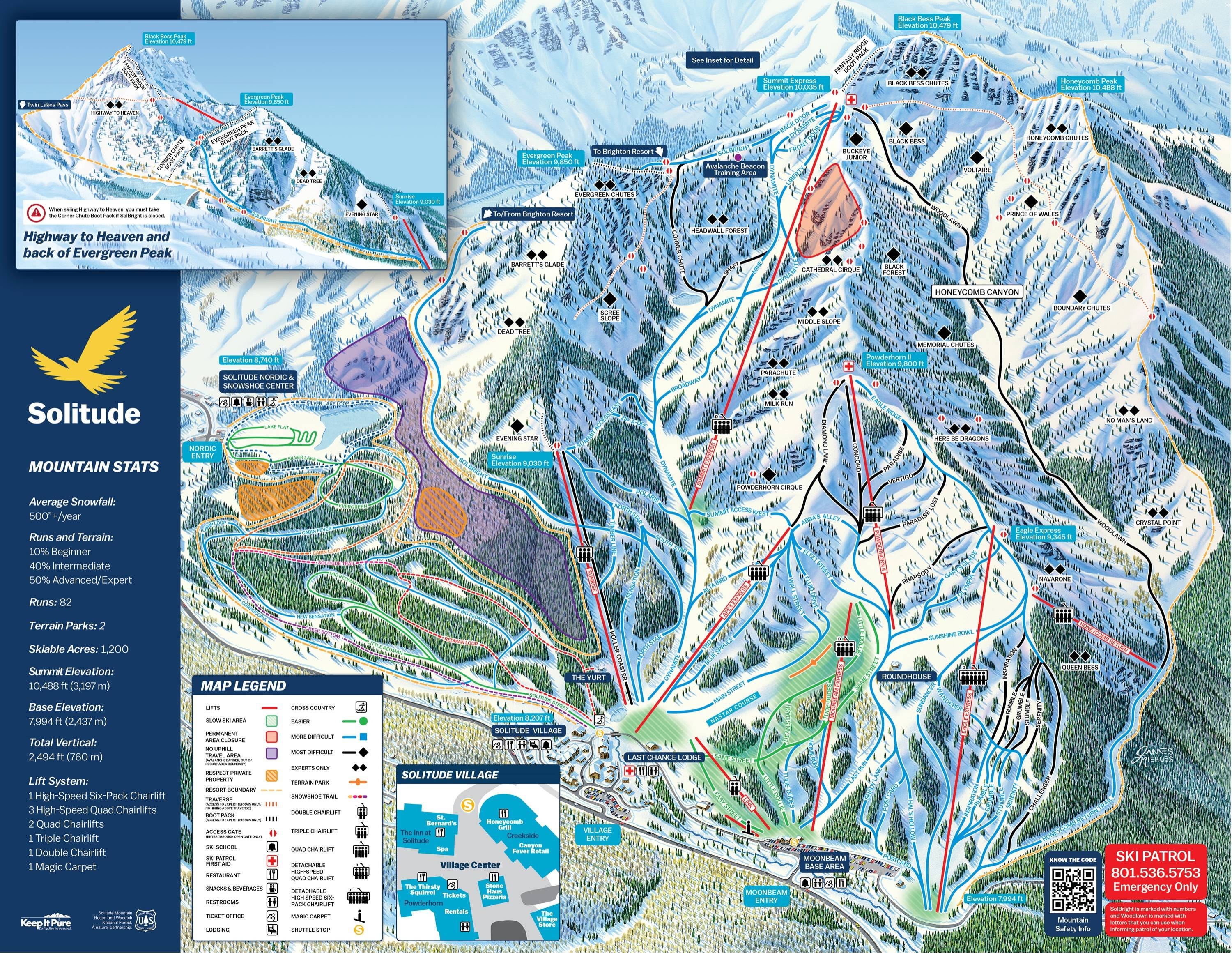 Solitude trail map