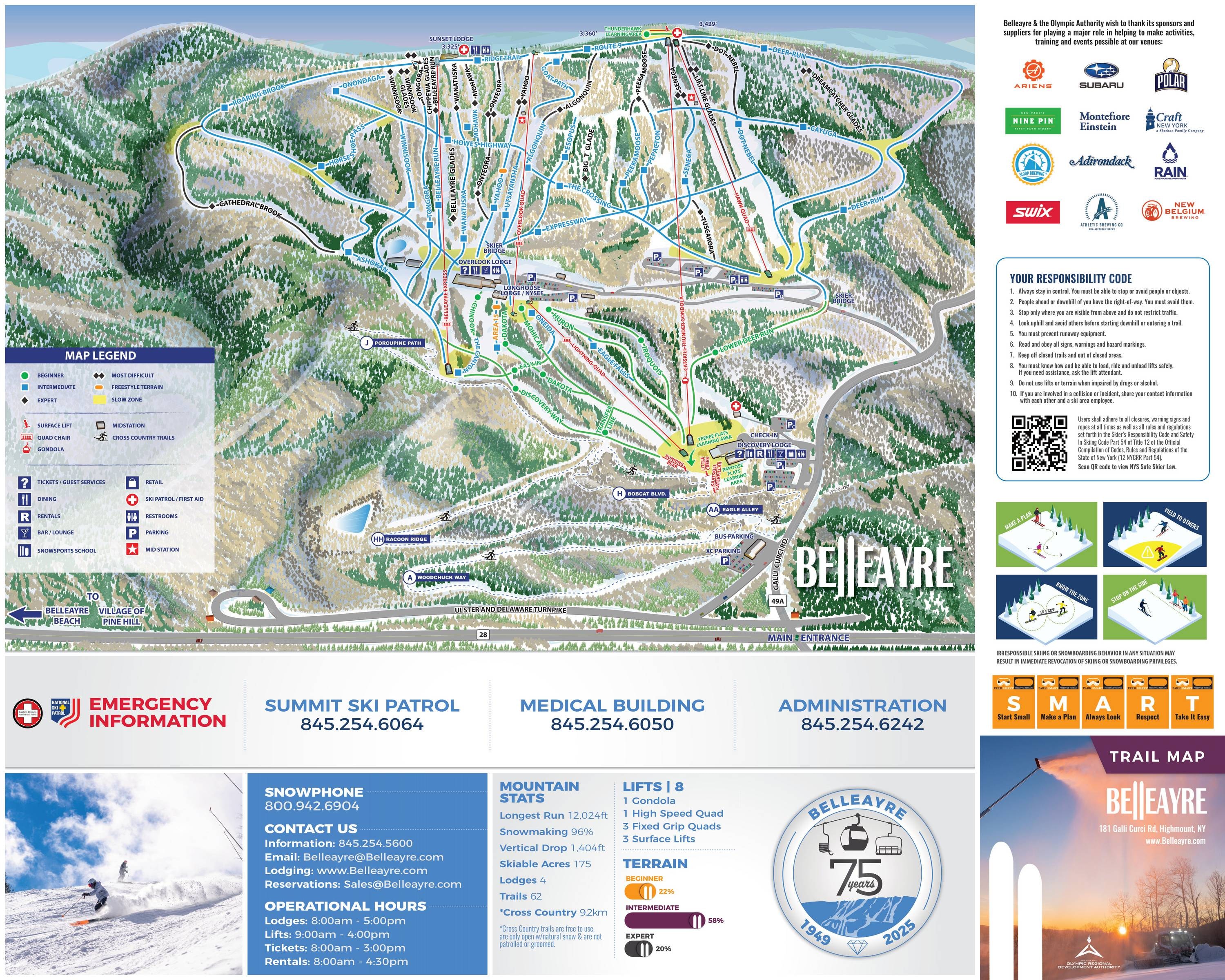 Belleayre Mountain trail map