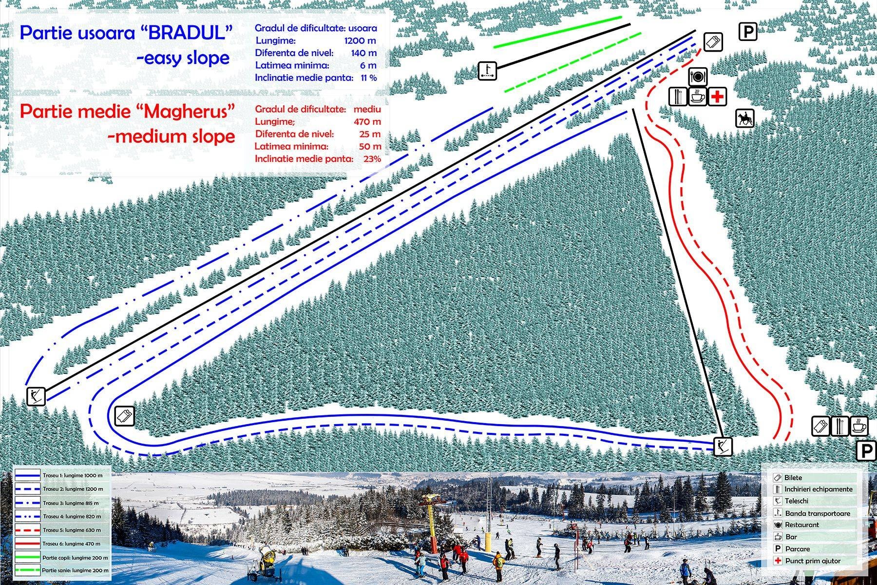 Toplița trail map