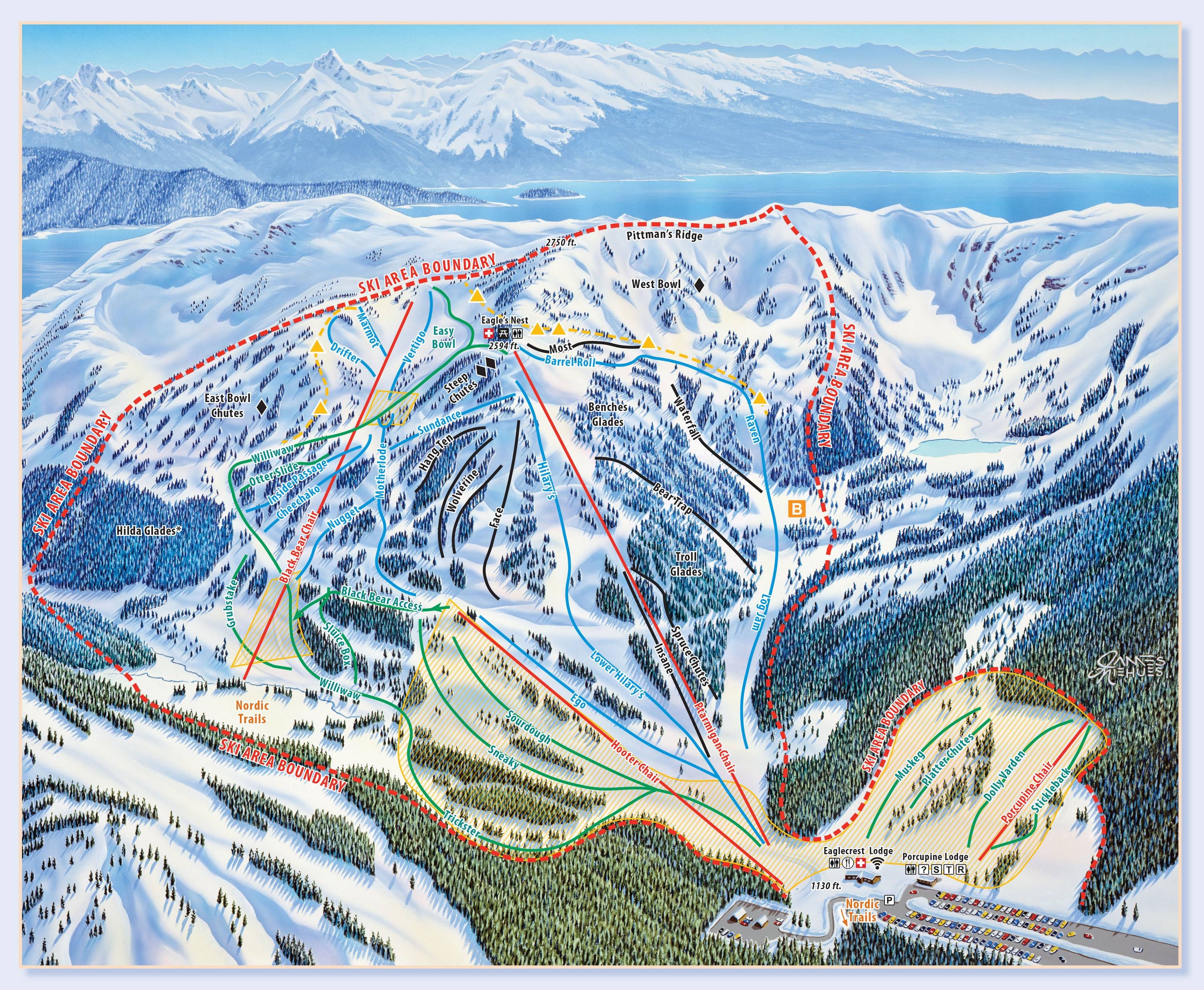 Eaglecrest – Juneau trail map