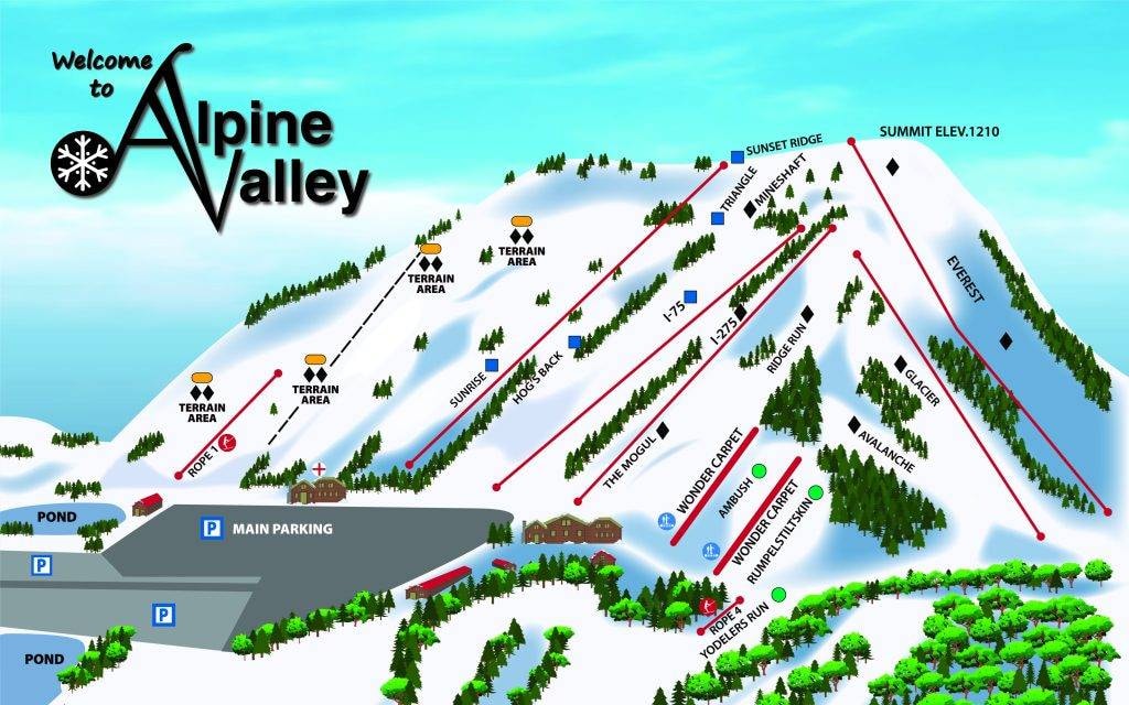 Alpine Valley – White Lake trail map