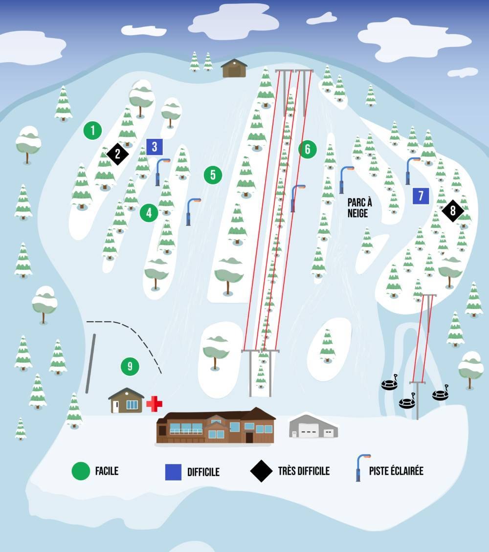 Saint-Raymond trail map