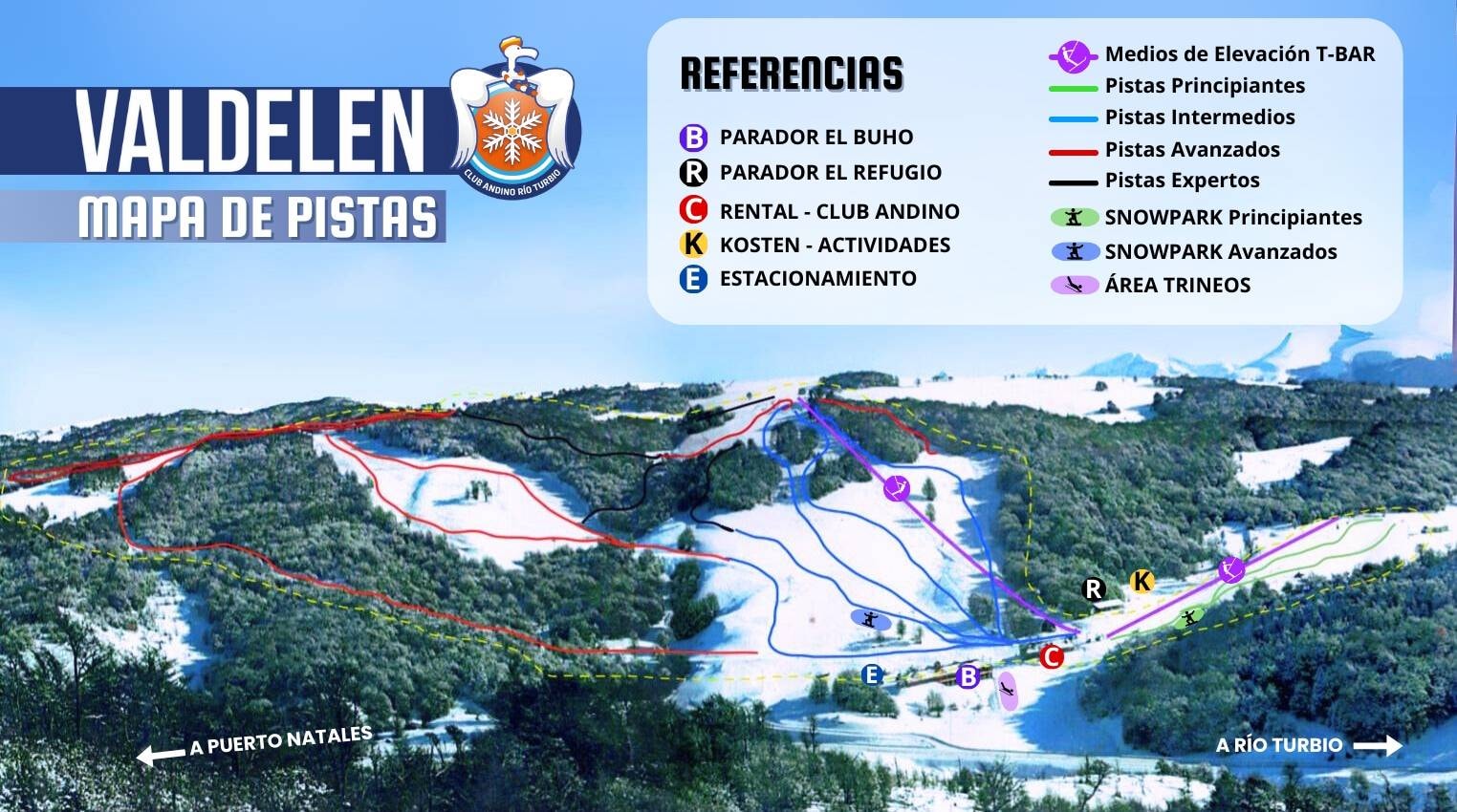 Valdelen trail map