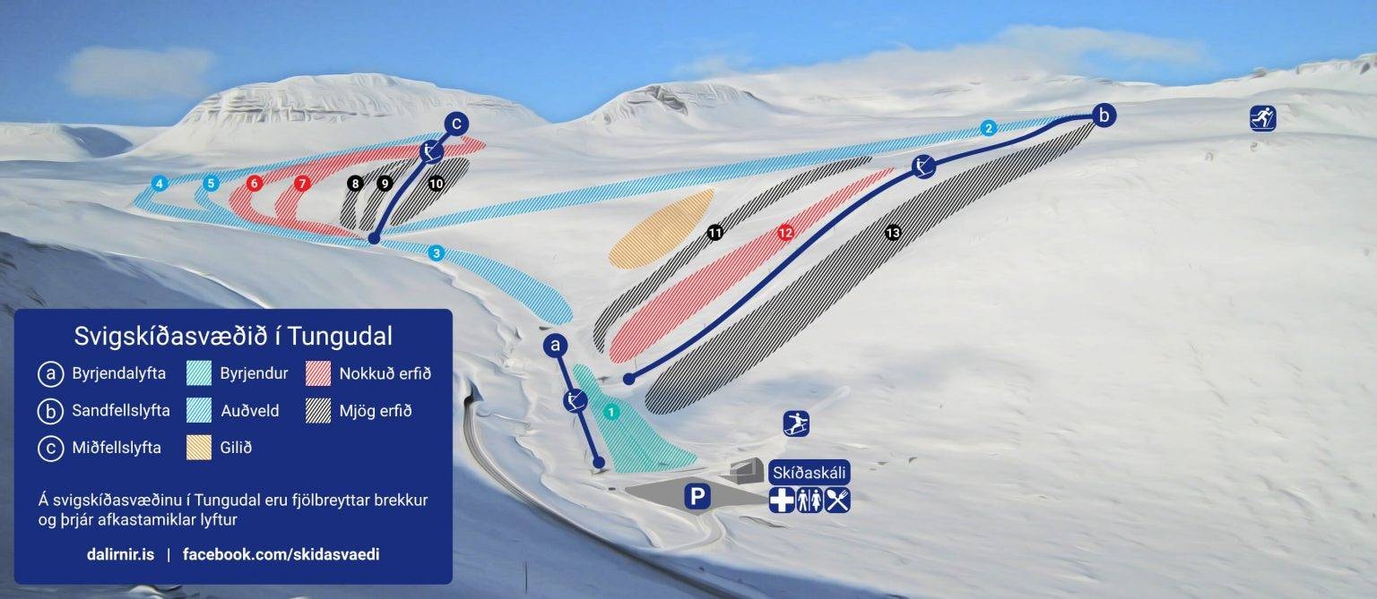 Isafjördur trail map