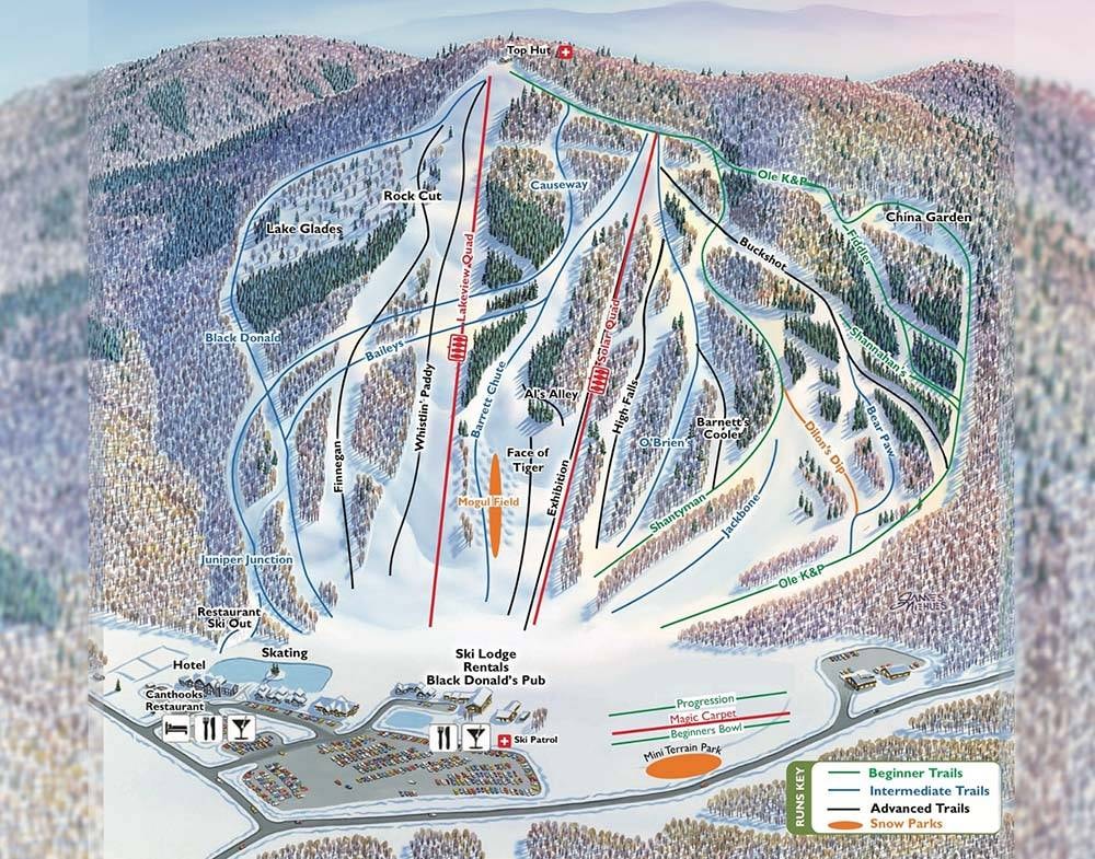 Calabogie Peaks trail map