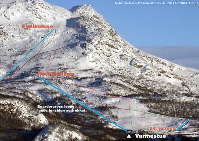 Fidjeland trail map